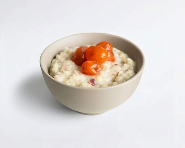 Каша злаковая с кумкватом и малиной