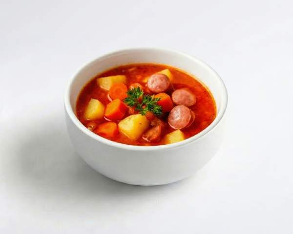 Венгерский суп с колбасками