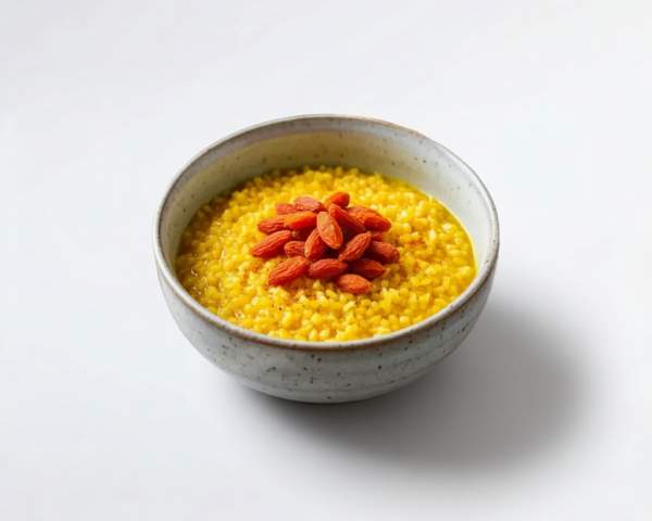 Каша из булгура с куркумой и годжи